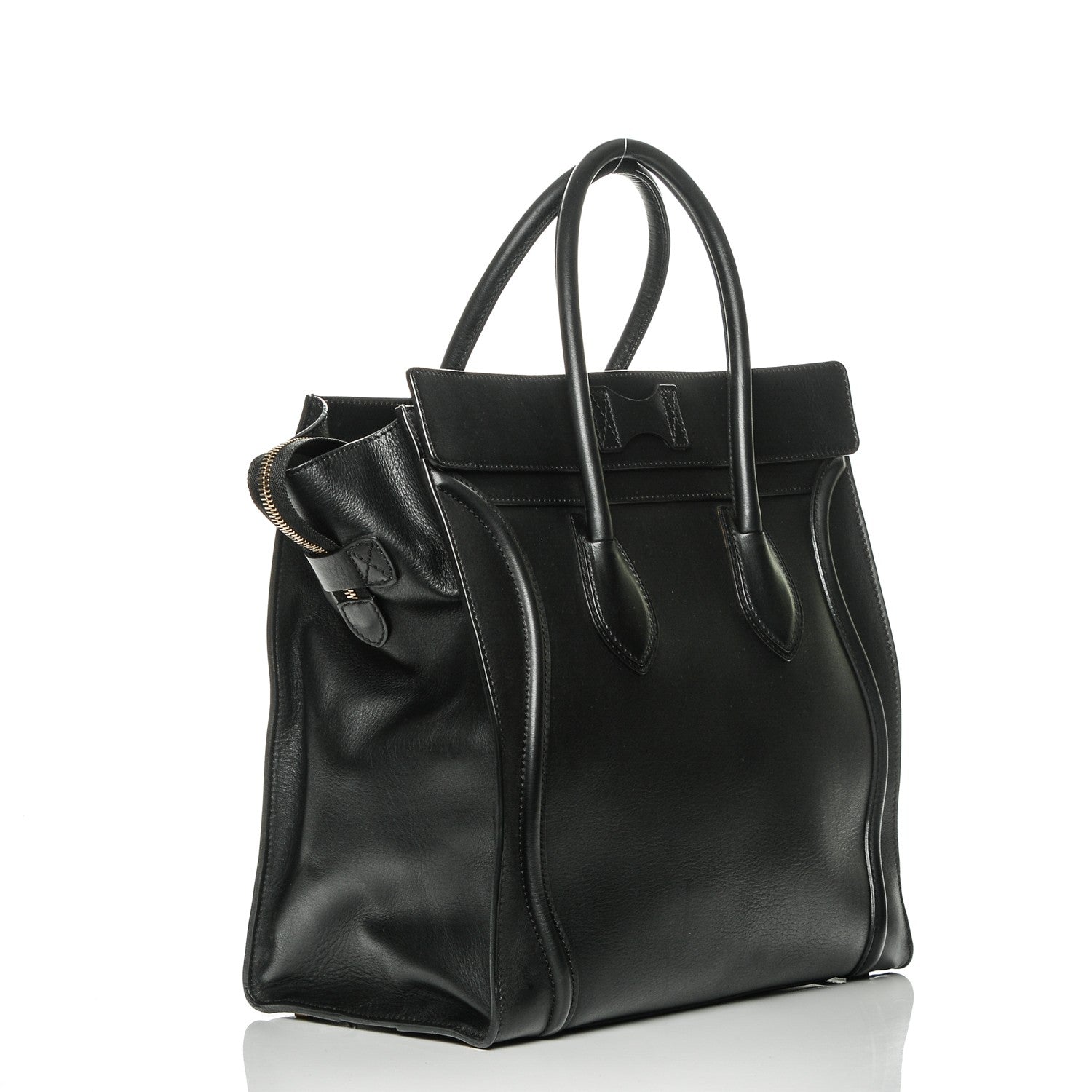 Celine Smooth Calfskin Medium Luggage Black 3 of 6