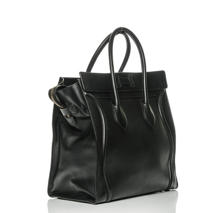 Celine Smooth Calfskin Medium Luggage Black 3 of 6