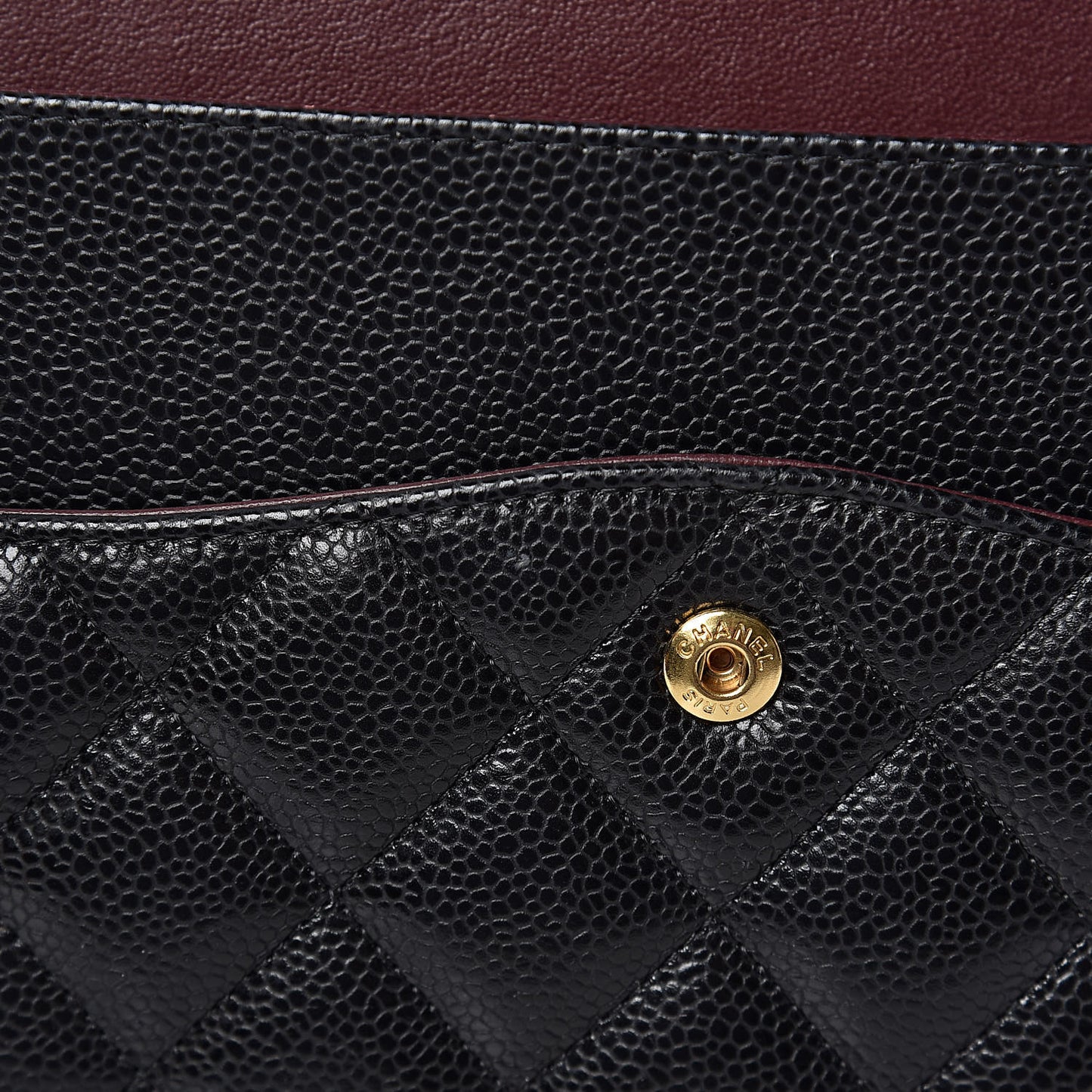 Caviar Quilted Maxi Double Flap Black