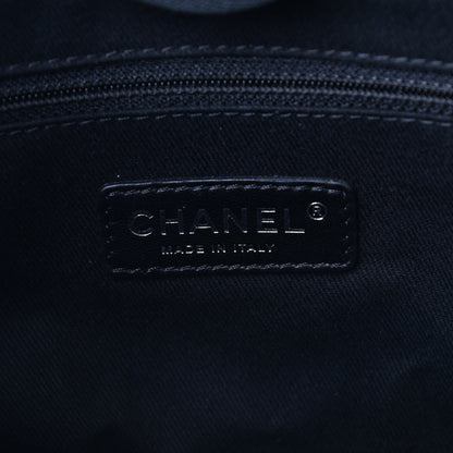 Chanel Canvas Mini Deauville Tote Beige Black 6 of 9