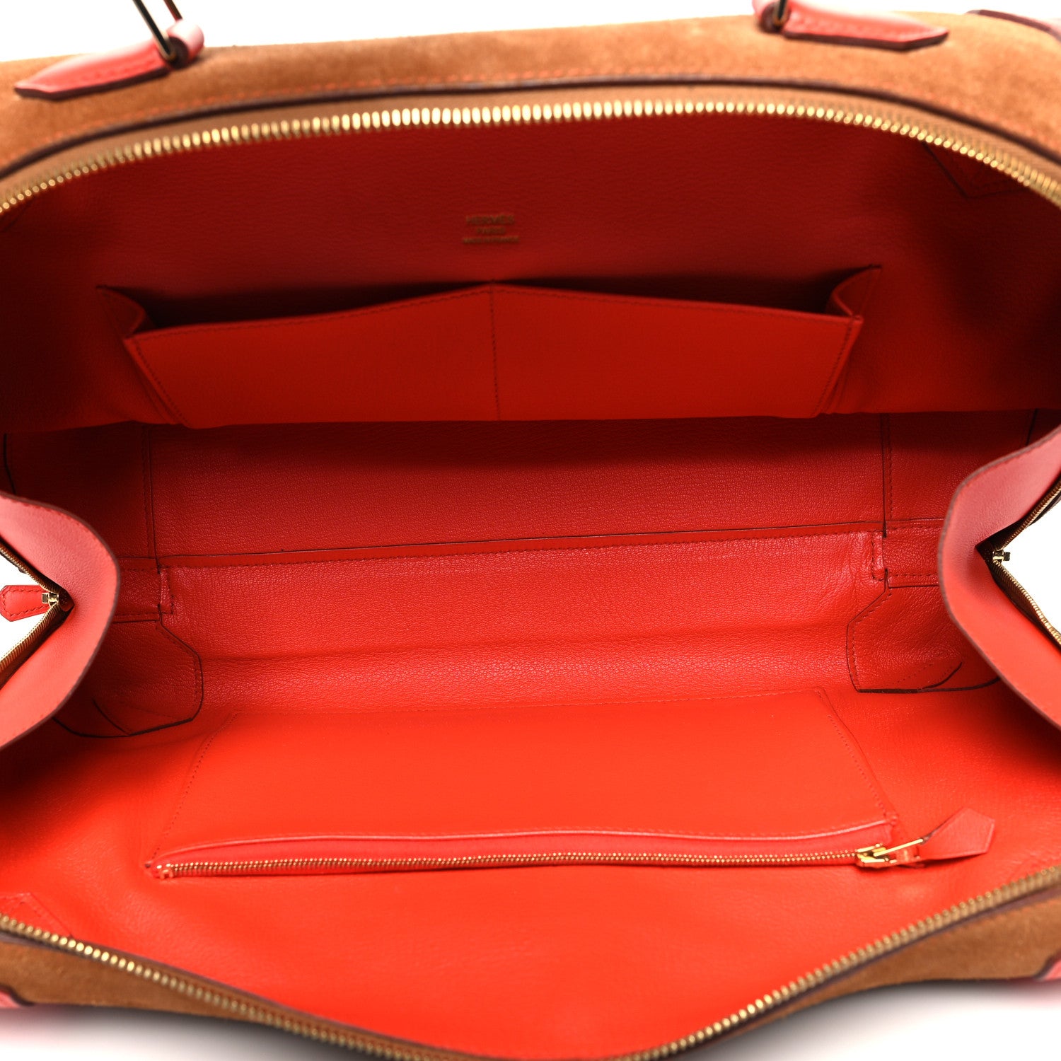 Hermes Veau Doblis Swift Maxibox 37 Chamois Capucine 5 of 13