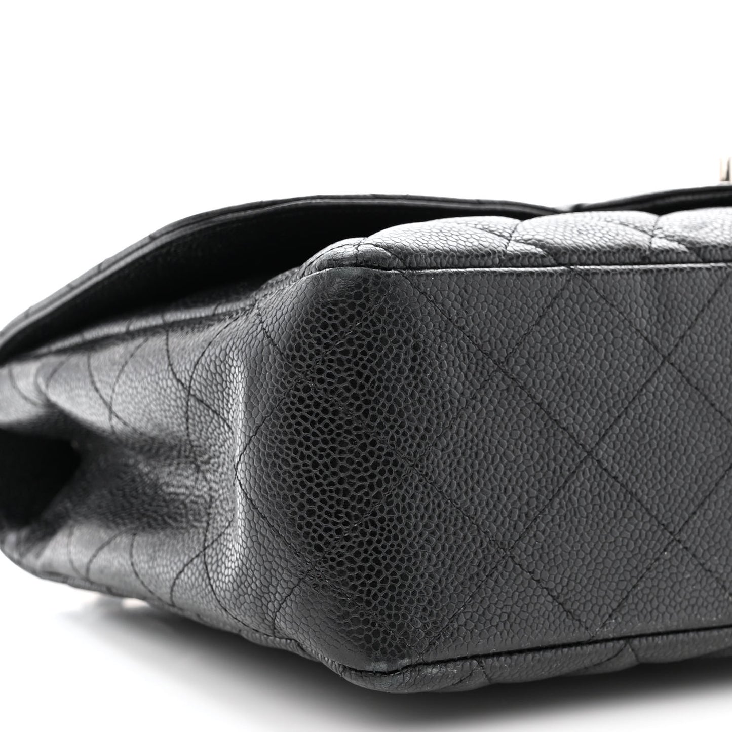 Caviar Quilted Jumbo Single Flap Black
