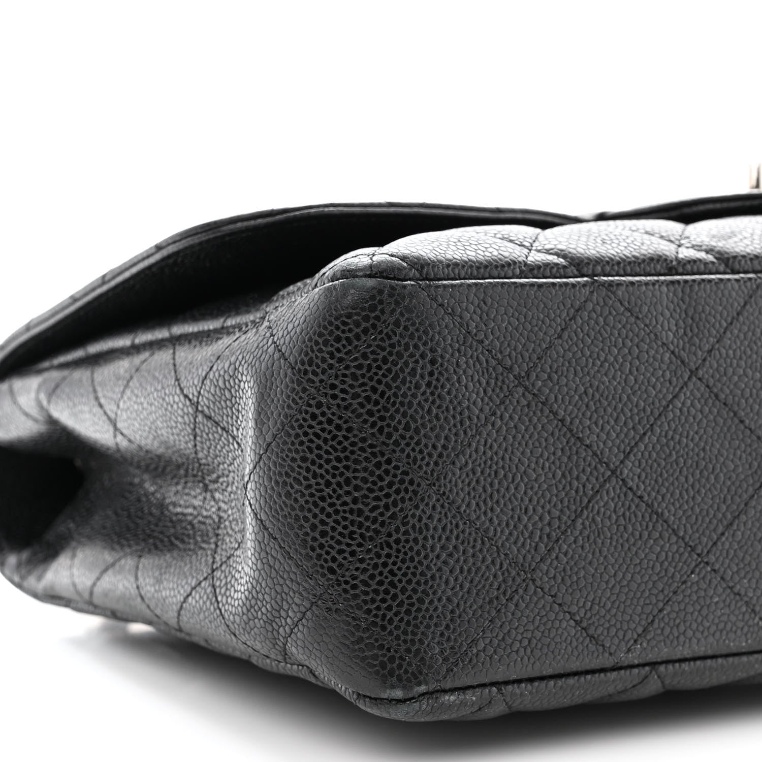 Chanel Caviar Quilted Jumbo Single Flap Black 10 of 13