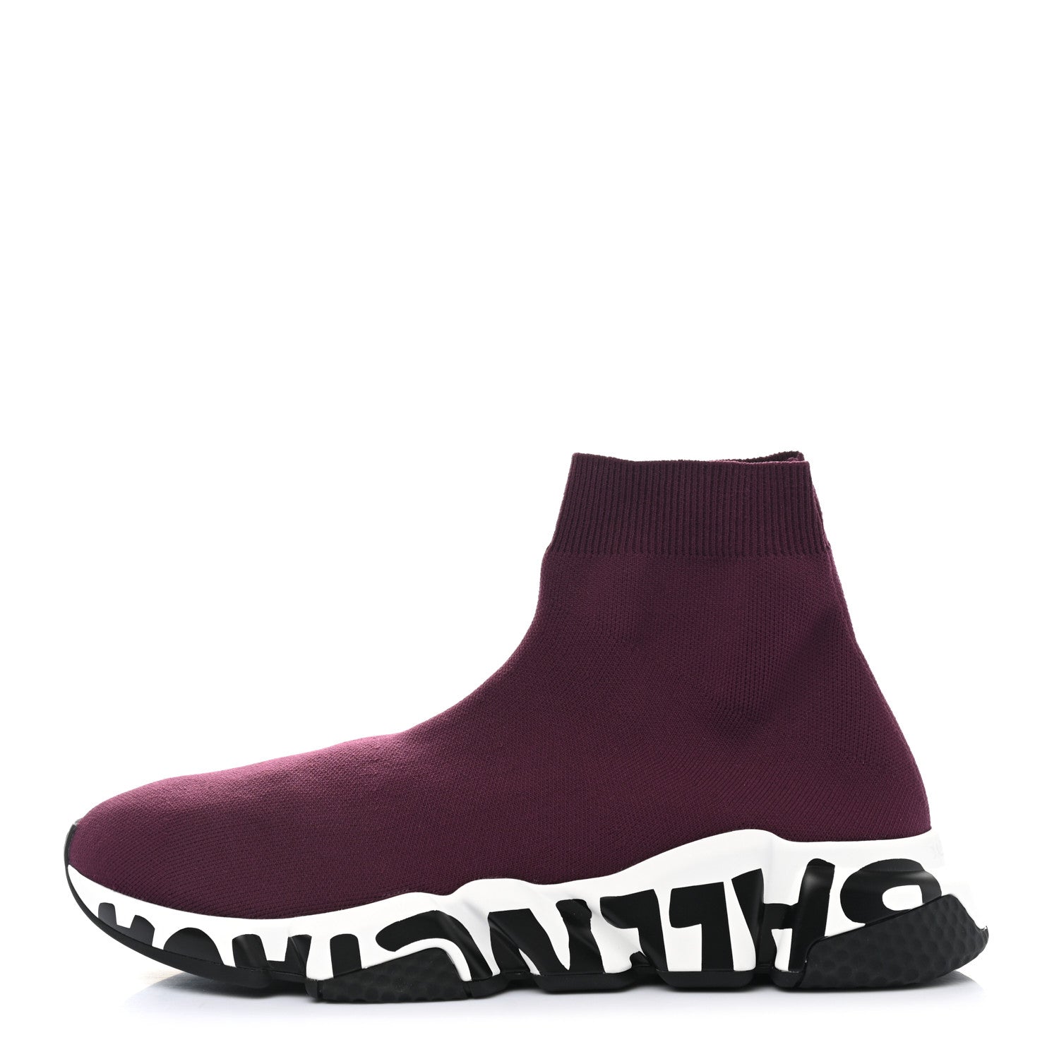 Balenciaga Neoprene Knit Mens Speed Graffiti Sneakers 40 Prunge White Black 1 of 9