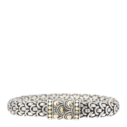 John Hardy Sterling Silver 18K Yellow Gold 10mm Legends Naga Station Bracelet 1 of 5