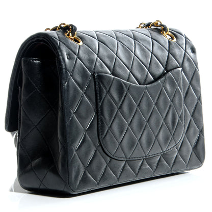 Chanel Lambskin Medium Double Flap Black 3 of 8