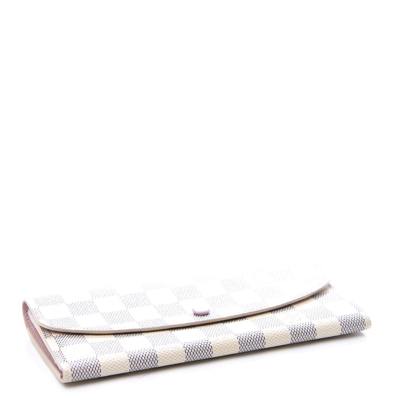 Louis Vuitton Damier Azur Emilie Wallet Rose Ballerine 3 of 9