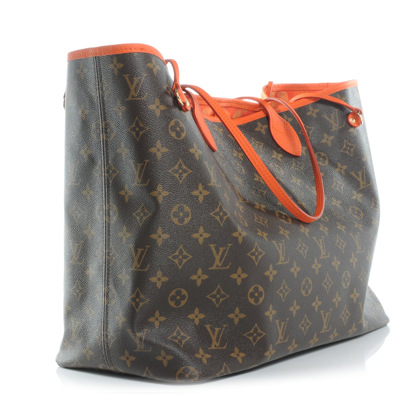 Monogram Ikat San Francisco LV Cup Neverfull GM Orange