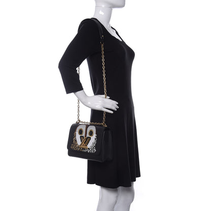 Louis Vuitton Epi Sequins Twist Shoulder Bag MM Black 2 of 15