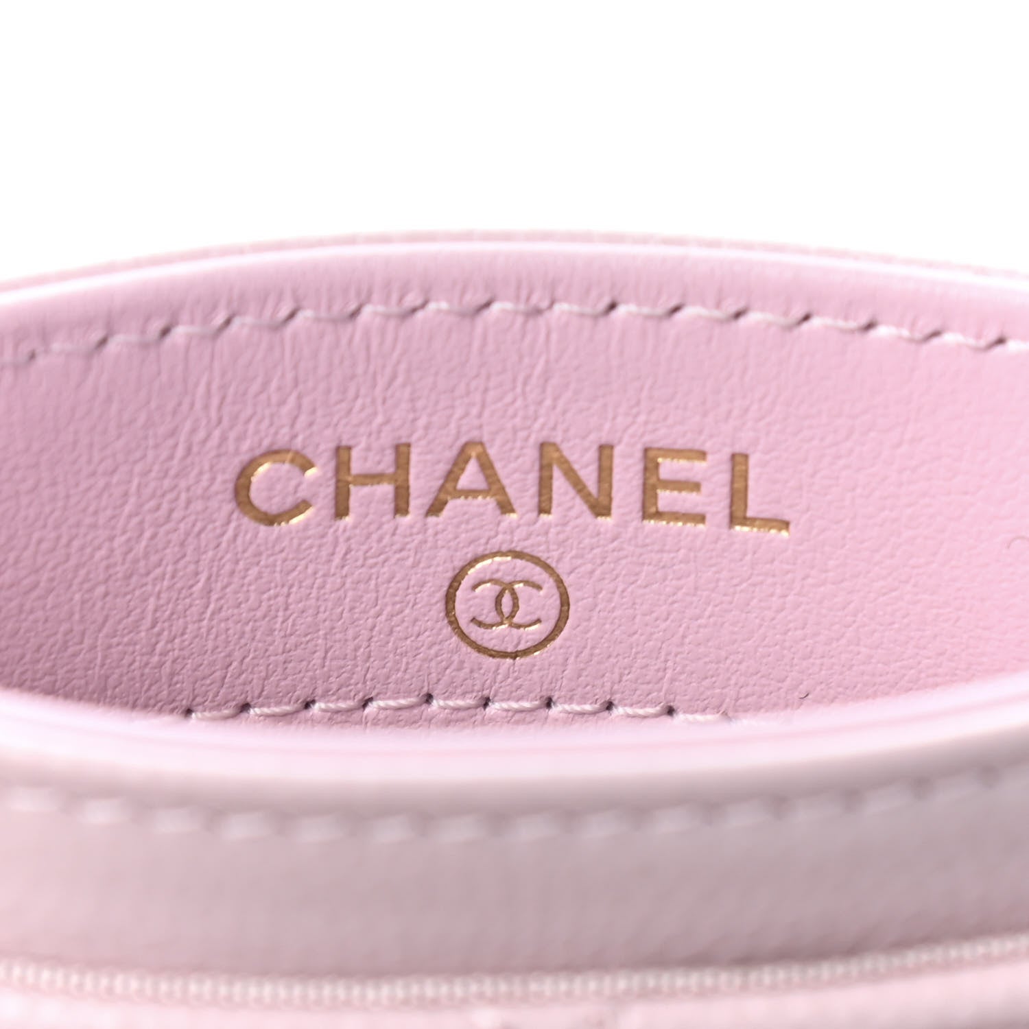 Chanel Caviar Pearl Quilted Coco Candy Card Holder Pink 7 of 8