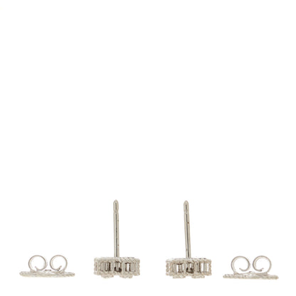Roberto Coin 18K White Gold Diamond Princess Flower Small Stud Earrings 3 of 5