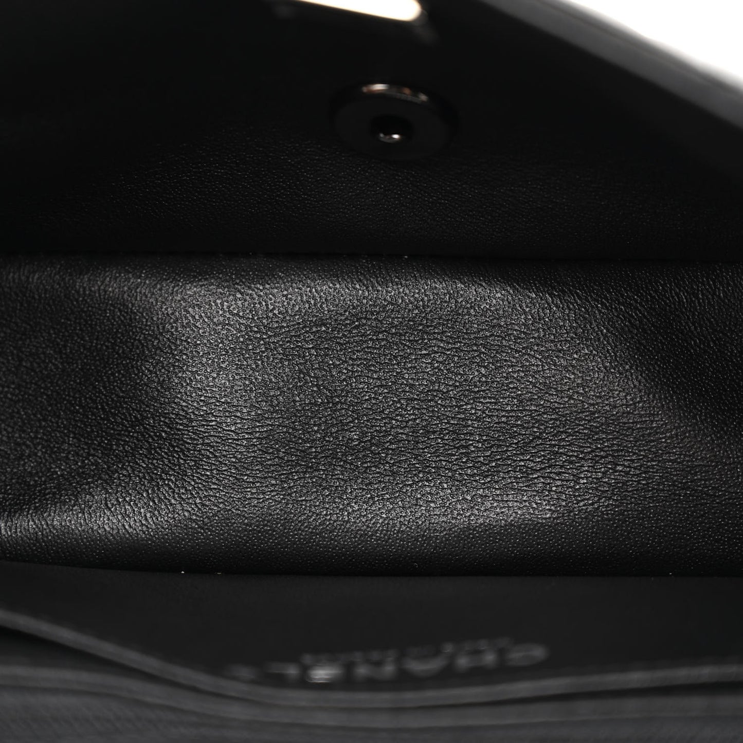 Lambskin Quilted Mini Rectangular Flap So Black