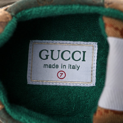 Gucci GG Supreme Monogram Mix Monogram Mens Rhyton Sneakers 7 Bordeaux Beige Ebony 7 of 9