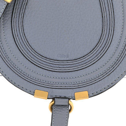 Chloe Calfskin Mini Marcie Round Crossbody Bag Washed Blue 8 of 10