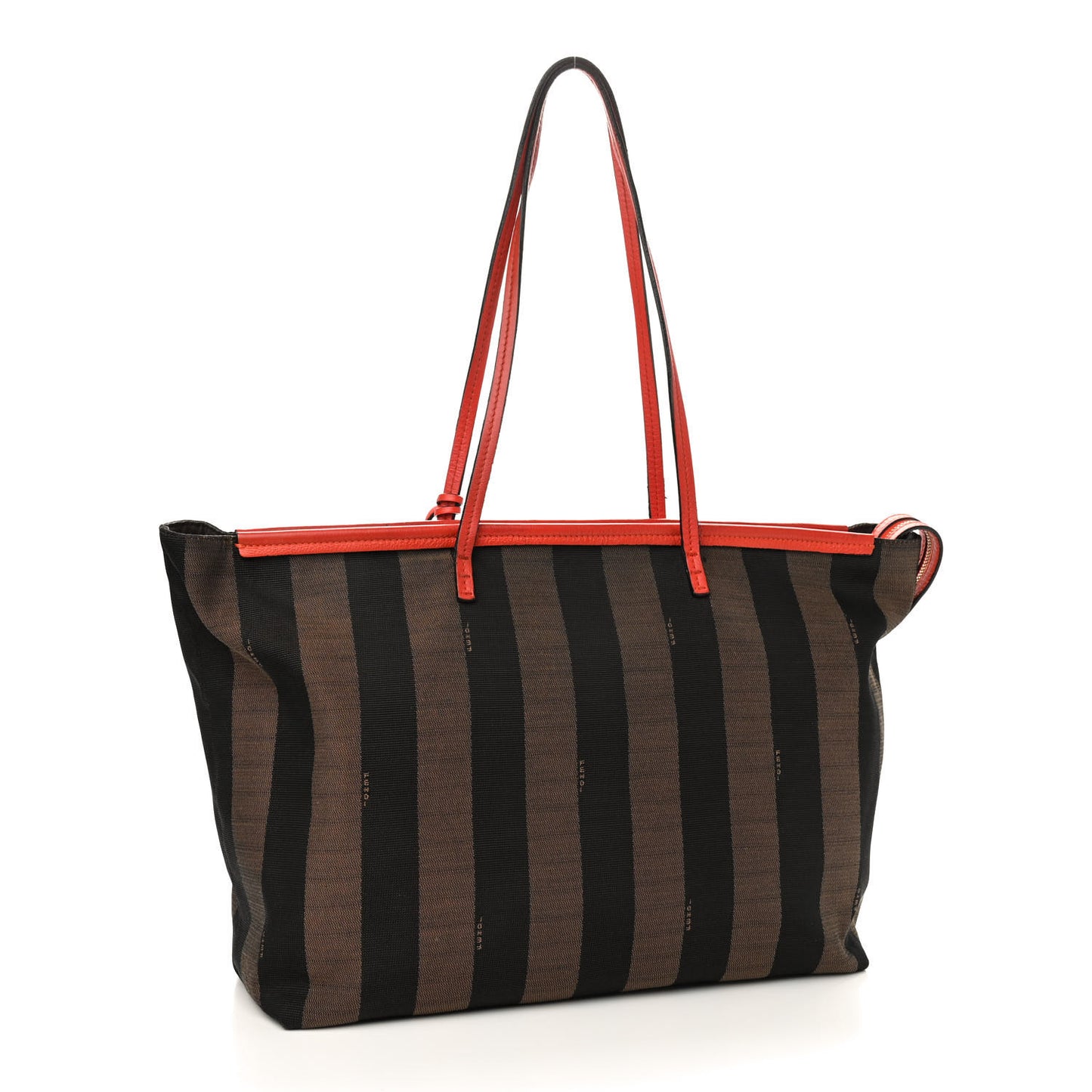 Pequin Vitello Roll Tote Tobacco Papavero