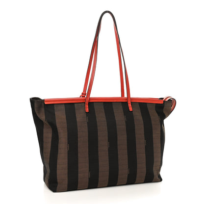 Fendi Pequin Vitello Roll Tote Tobacco Papavero 2 of 13