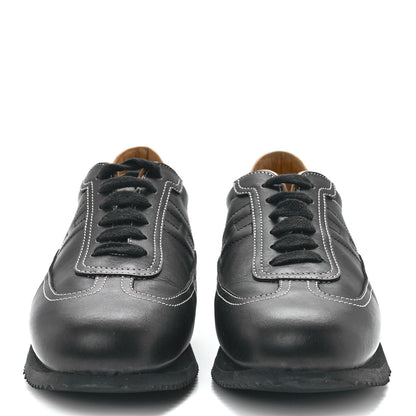 Hermes Calfskin Womens Quick Sneakers 38.5 Black 2 of 9