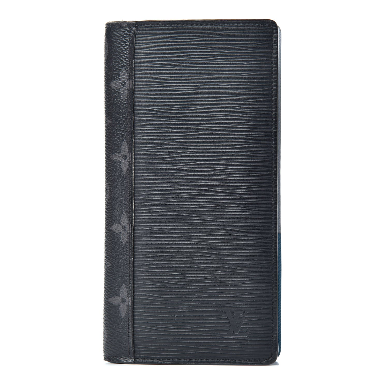 Louis Vuitton Monogram Eclipse Epi Brazza Wallet Black 1 of 7