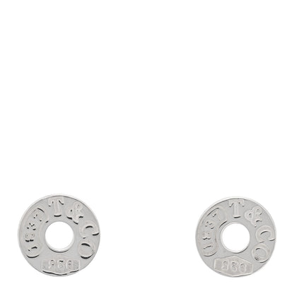 Tiffany Sterling Silver 1837 Circle Earrings 1 of 4