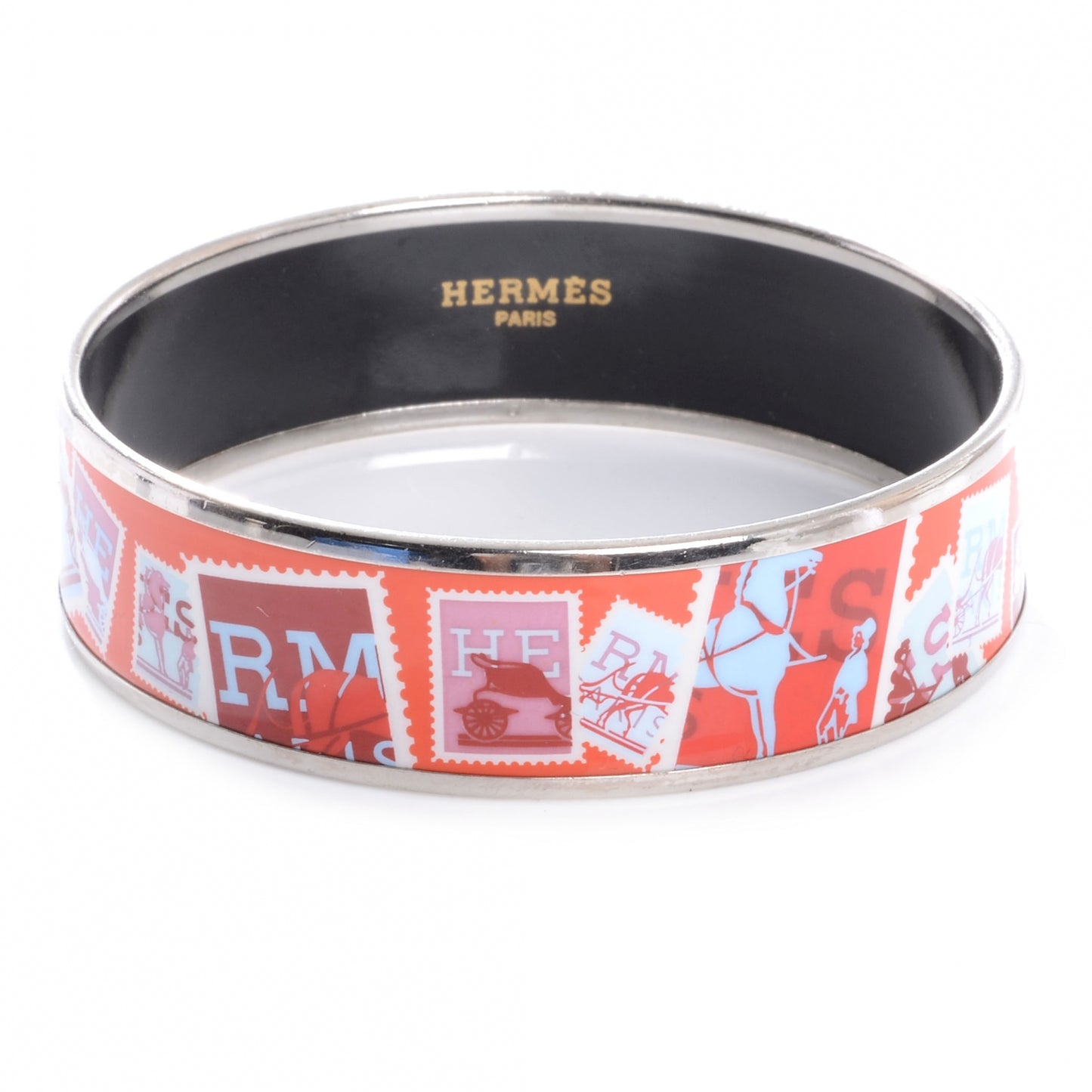 Enamel Wide Stamps Printed Bracelet 70