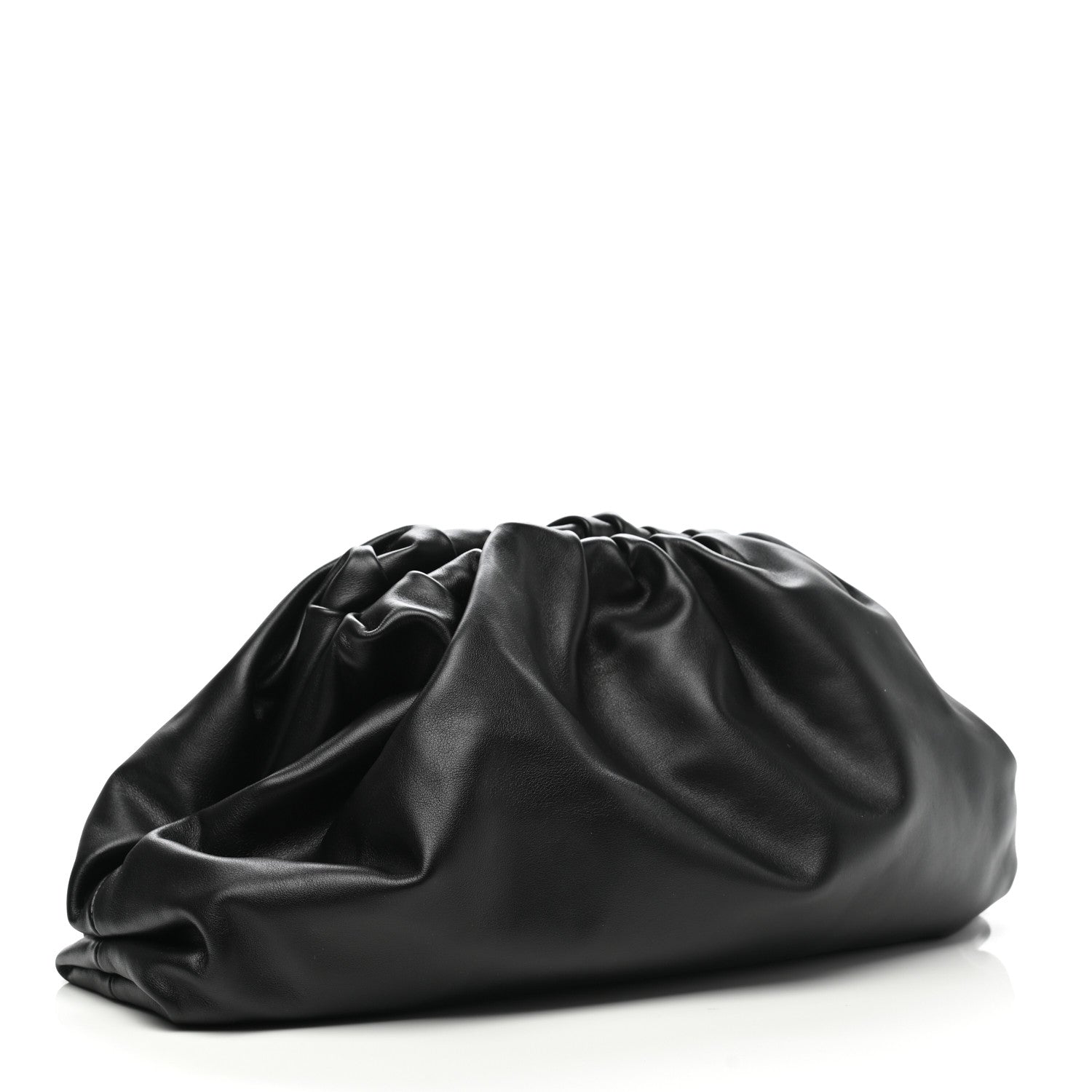 Bottega Veneta Smooth Butter Calf The Pouch Oversized Clutch Black 3 of 7