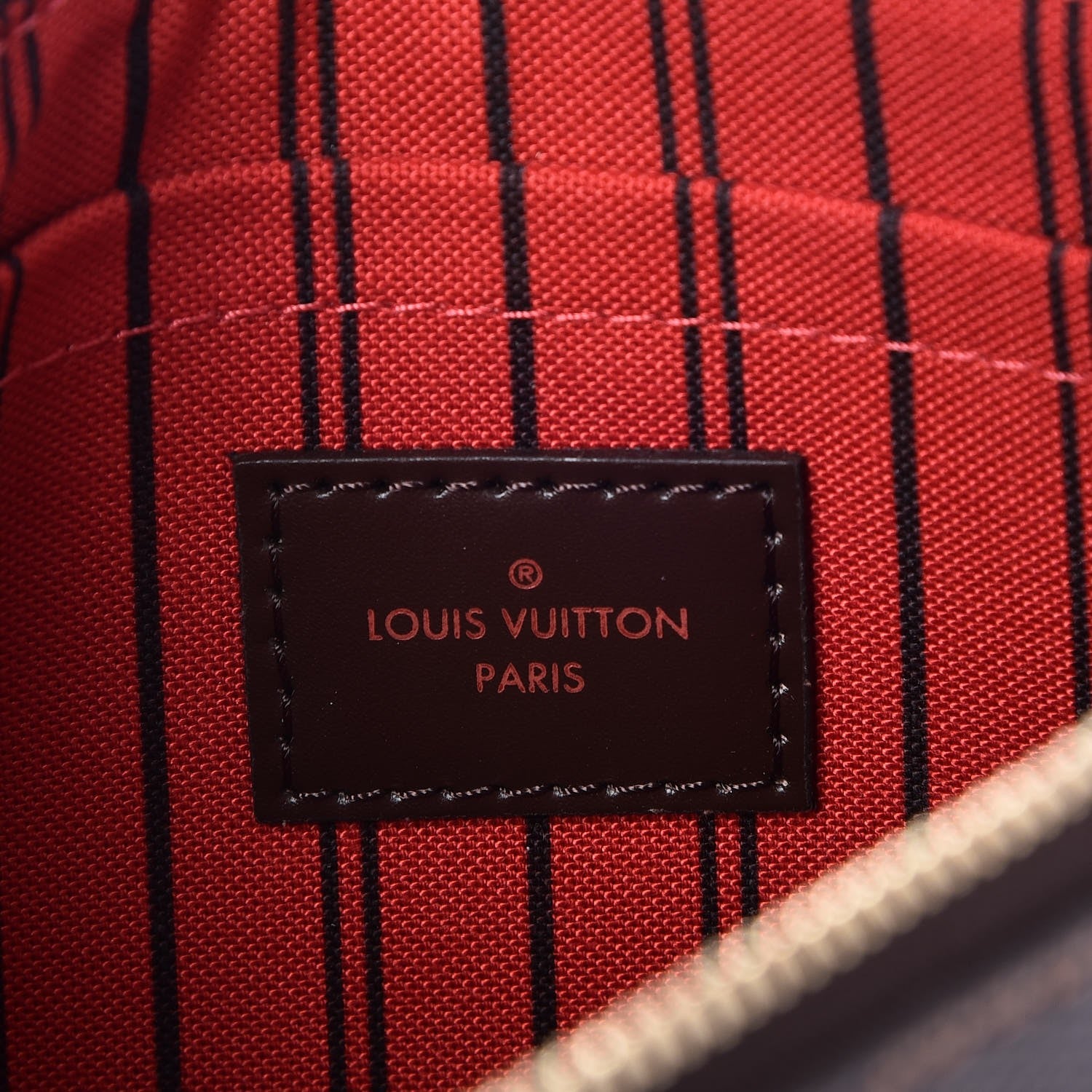 Louis Vuitton Damier Ebene Neverfull MM GM Pochette 6 of 8