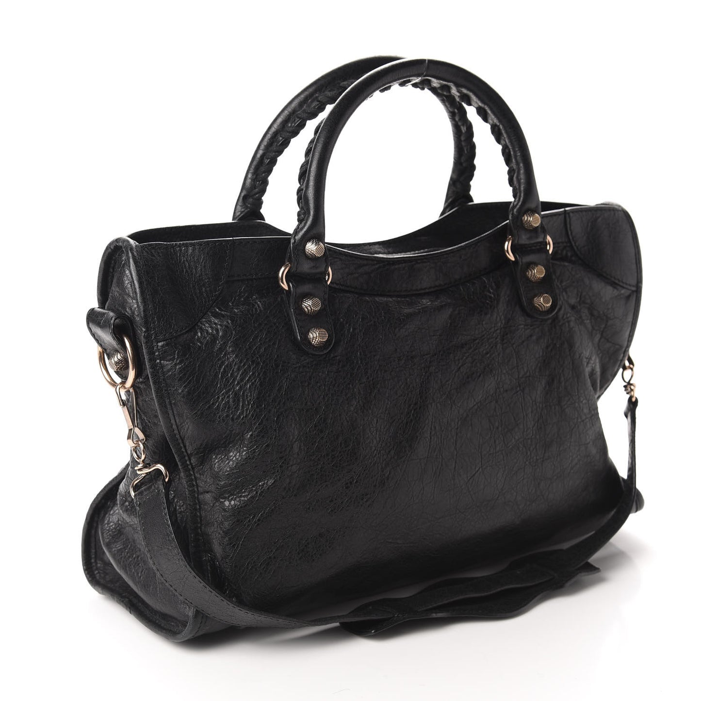 Agneau Giant 12 Rose Gold Hardware City Black