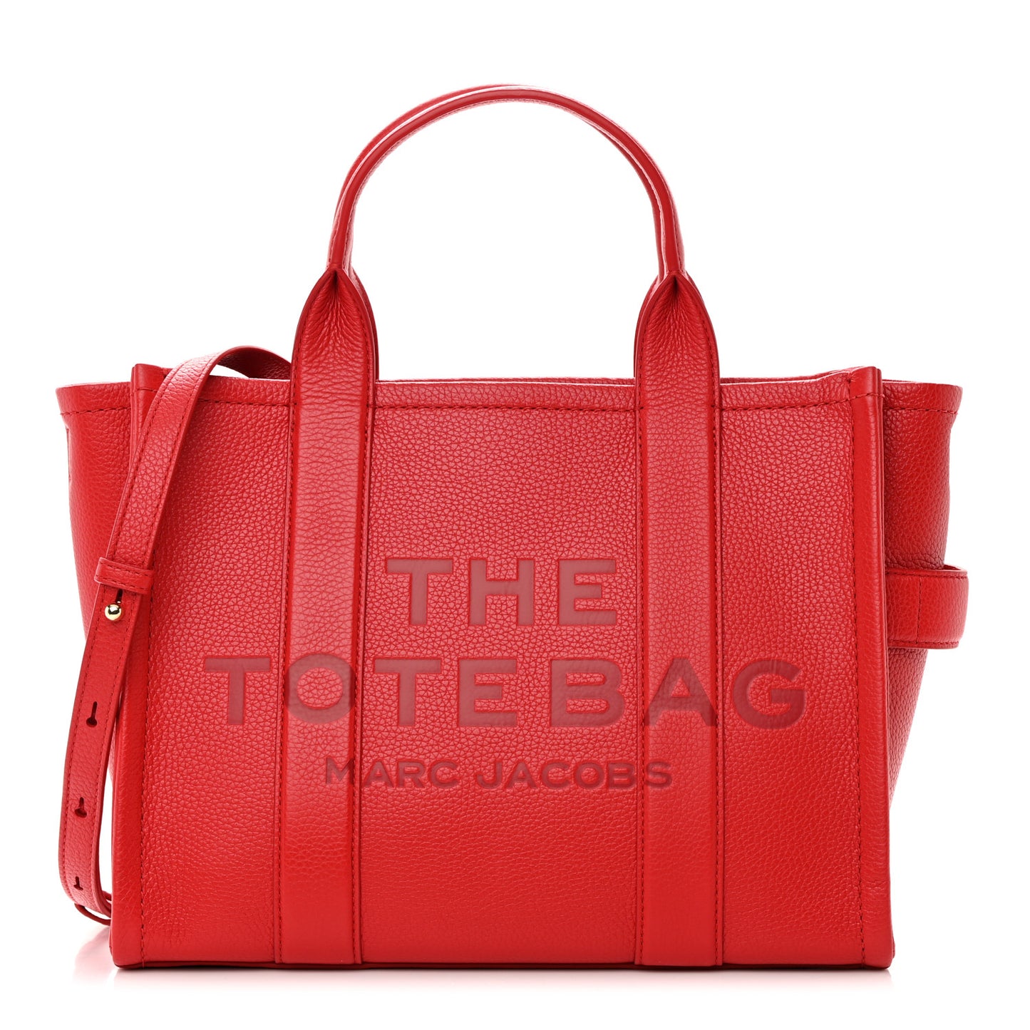 Grained Calfskin Medium The Tote Bag True Red