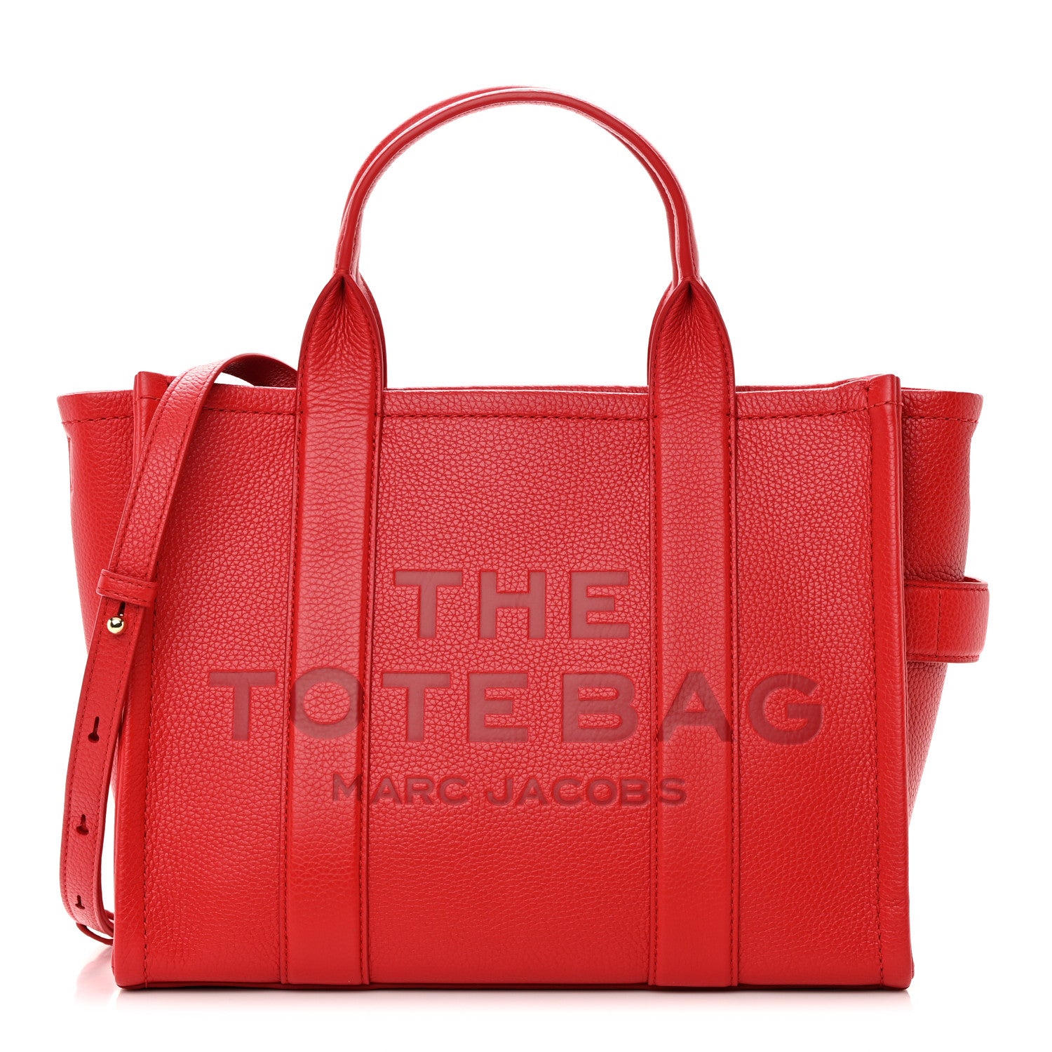 Marc Jacobs Grained Calfskin Medium The Tote Bag True Red 1 of 15