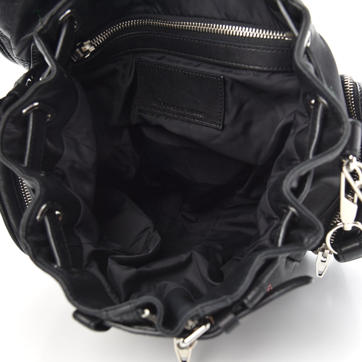 Lambskin Rose Studded Mini Marti Convertible Backpack Black Rhodium Hardware