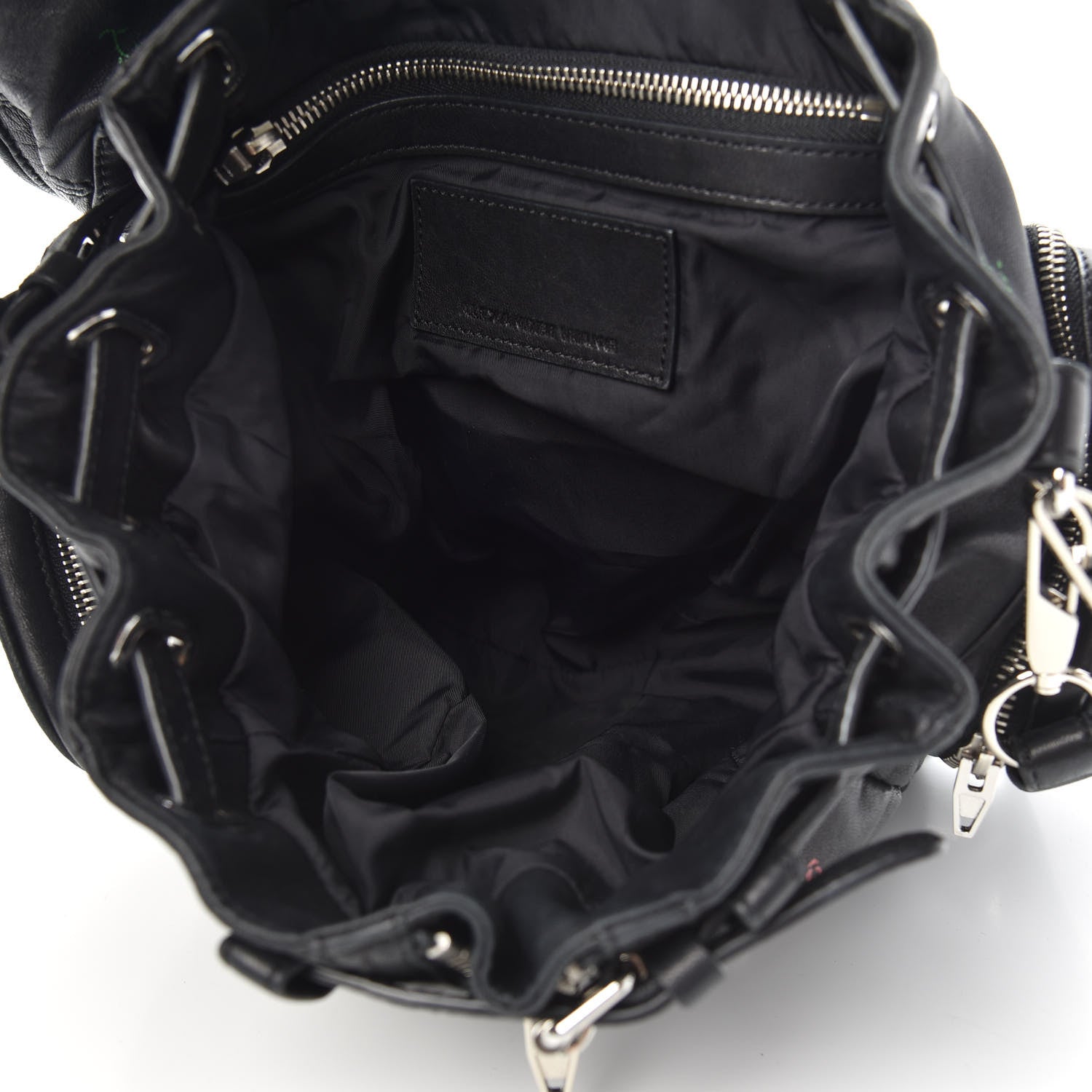 Alexander Wang Lambskin Rose Studded Mini Marti Convertible Backpack Black Rhodium Hardware 4 of 8