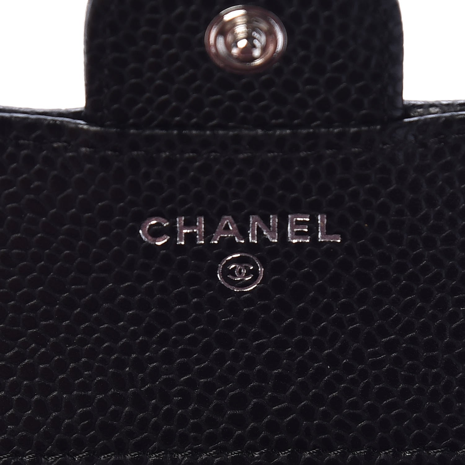 Chanel Caviar Quilted Compact Flap Wallet Black 6 of 9