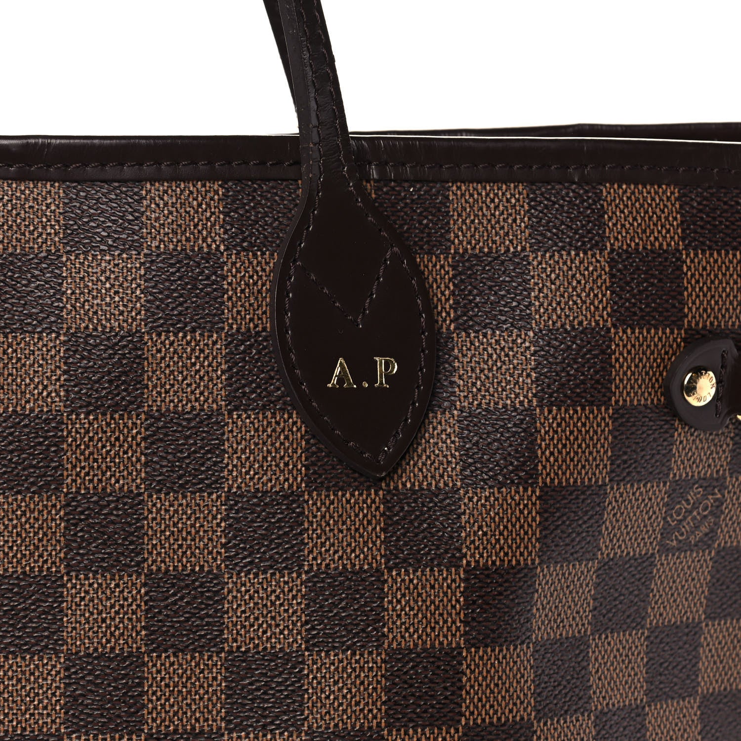 Louis Vuitton Damier Ebene Neo Neverfull MM Rose Ballerine 8 of 12