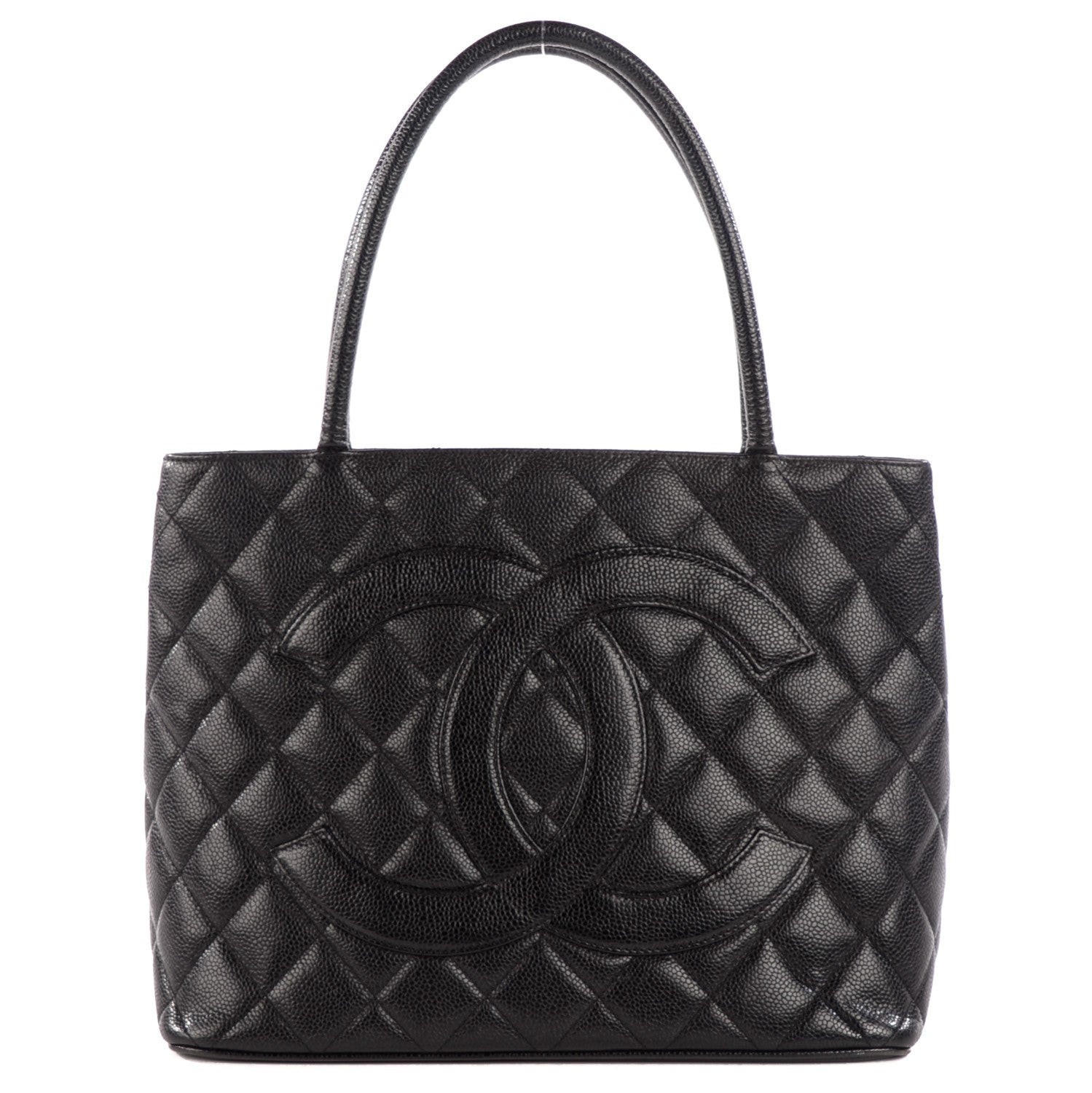 Chanel Caviar Quilted Medallion Tote Black 1 of 9