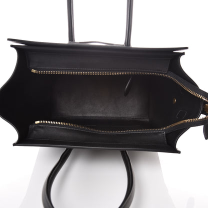 Celine Smooth Calfskin Micro Luggage Black 5 of 11