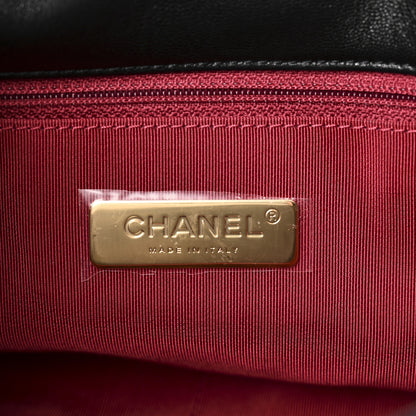 Chanel Goatskin Quilted Large Chanel 19 Flap Black 5 of 9