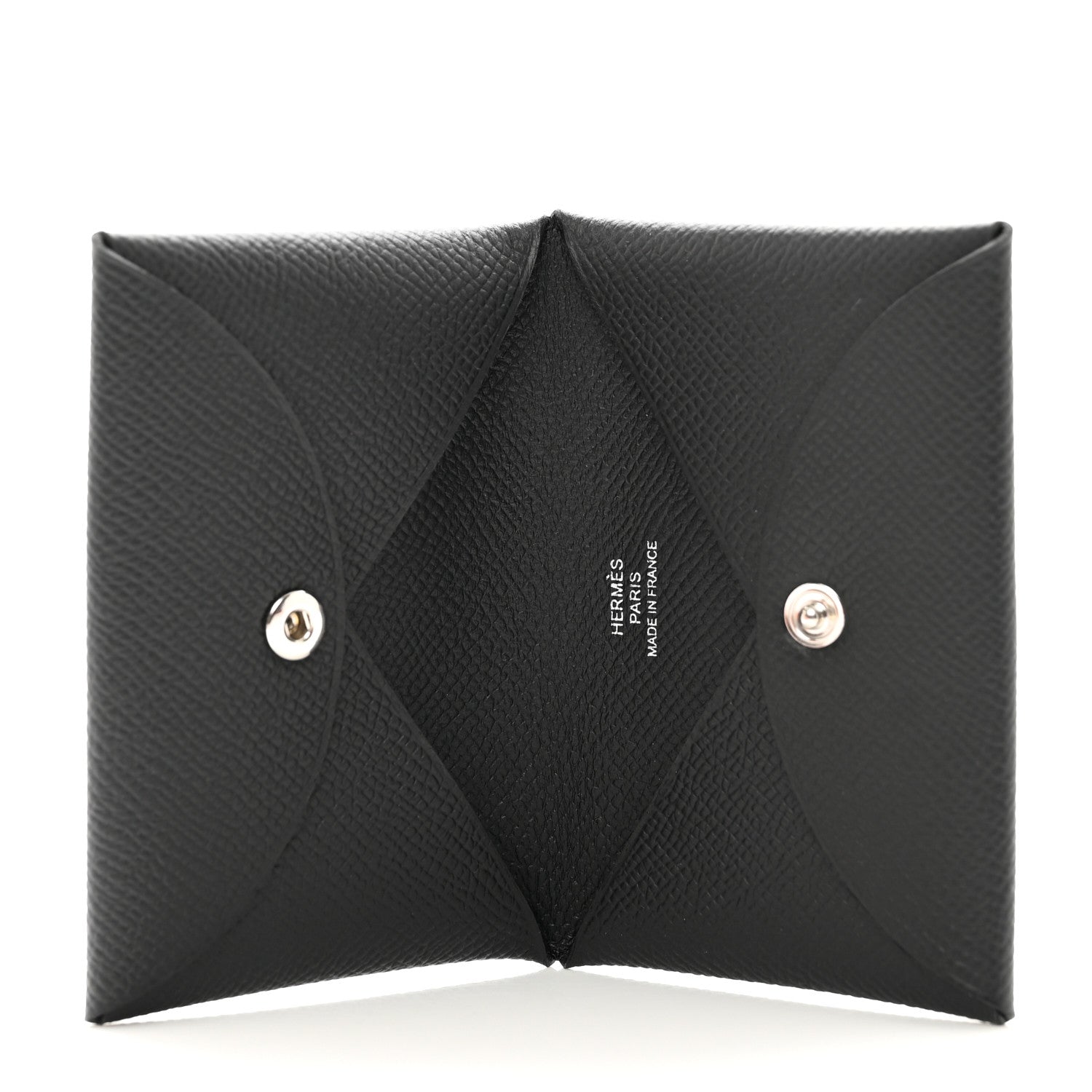 Hermes Epsom Calvi Card Case Black 5 of 7