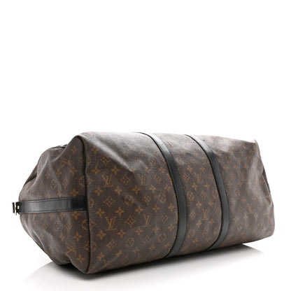 Louis Vuitton Monogram Macassar Keepall Bandouliere 55 3 of 10