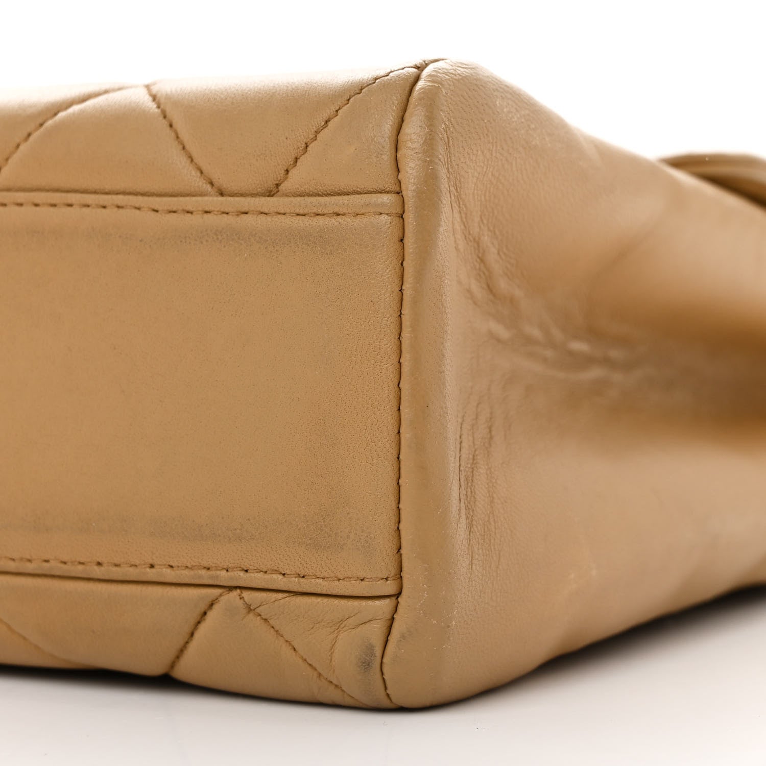 Chanel Lambskin Quilted Small Single Flap Beige 11 of 14