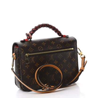 Louis Vuitton Monogram Braided Pochette Metis Safran 3 of 9