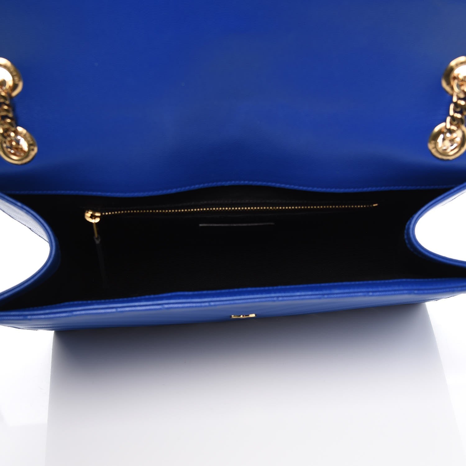 Saint Laurent Grain De Poudre Matelasse Chevron Large Monogram Satchel 5 of 14
