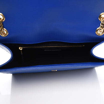 Saint Laurent Grain De Poudre Matelasse Chevron Large Monogram Satchel 5 of 14