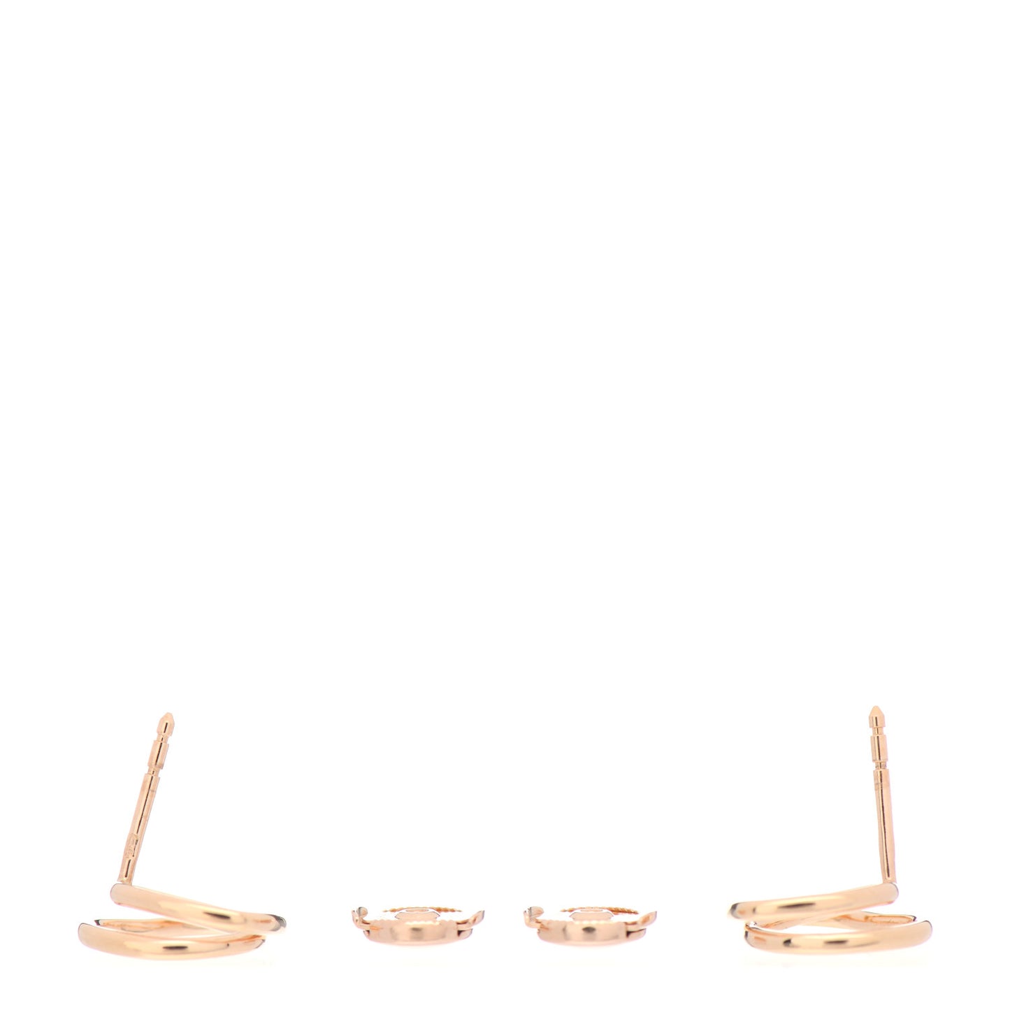 18K Rose Gold TPM Vertige Coeur Earrings