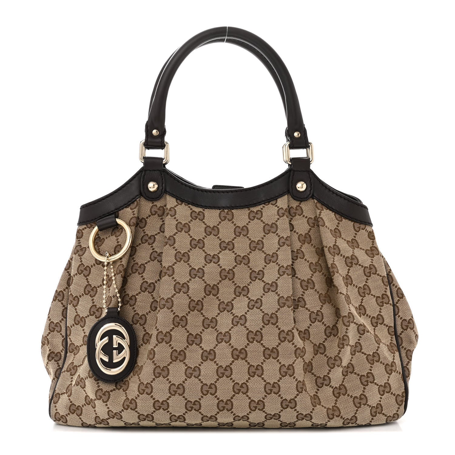 Gucci Monogram Medium Sukey Tote Dark Brown 1 of 15