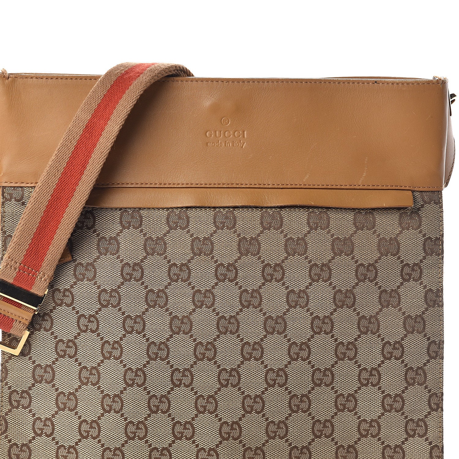 Gucci Monogram Crossbody Bag Brown 8 of 10