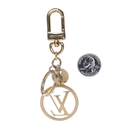 Louis Vuitton LV Circle Bag Charm Key Holder Gold 2 of 2