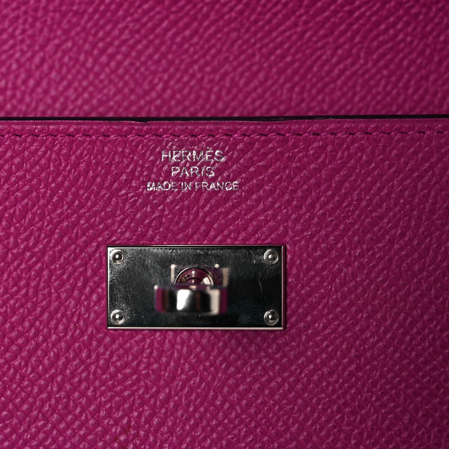 Epsom Kelly Longue Wallet Rose Pourpre