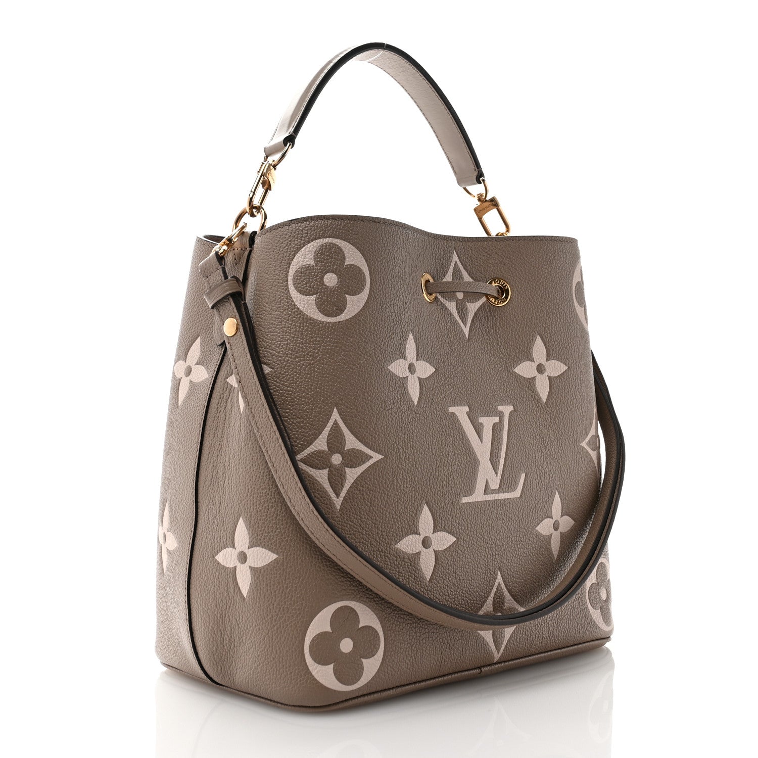 Louis Vuitton Empreinte Monogram Giant Neonoe MM Tourterelle Creme 4 of 14