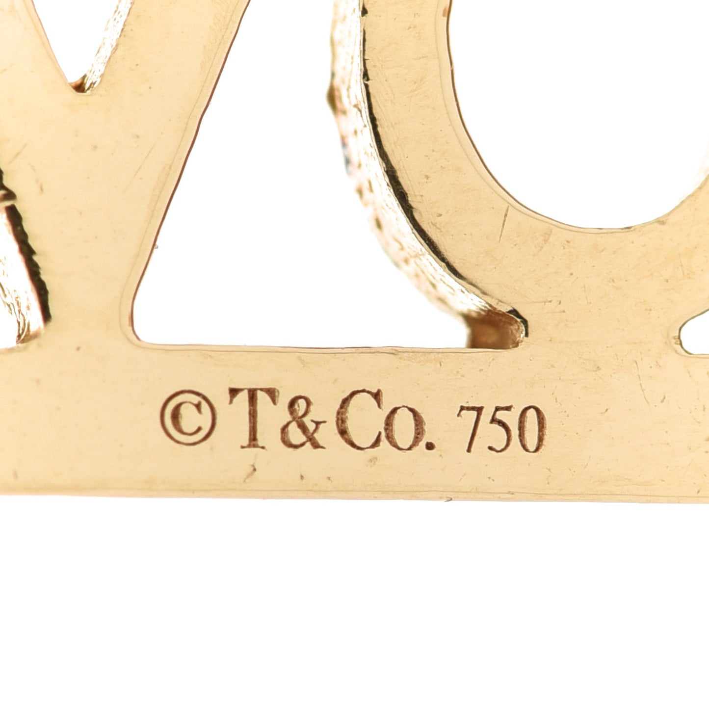 18K Yellow Gold Love Charm