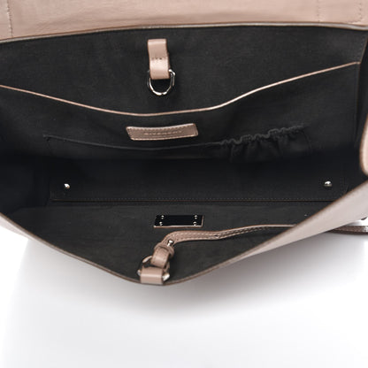Givenchy Calfskin Crocodile Embossed Medium Shark Lock Satchel Sand 5 of 7
